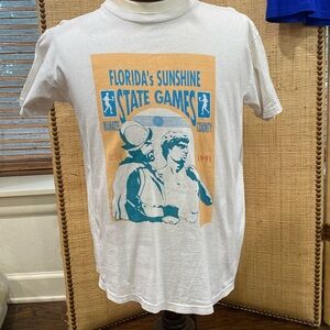 Rare Vintage 1991 Florida's Sunshine State Games T-Shirt